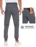 1 x Brand New SPECIALMAGIC Men s Fleece Lined Jogger Pants with Zip Pockets Thick Winter Warm Trousers Thermal Jogging Fleece Sweatpants Casual Gray M - RRP €20.51