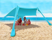 1 x RAW Customer Returns Beach tent sun protection beach tents beach shell shell UPF50 with sand shovel, pegs and stability poles, outdoor shade for camping trips, fishing, backyard fun or picnics - RRP €80.66