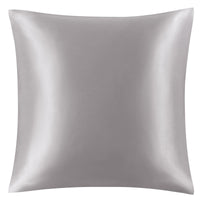 1 x Brand New PiccoCasa silk pillowcase 25 Momme 100 silk pillowcase for hair and skin with hotel closure soft and smooth pillowcase cushion cover, 1 piece dark grey 80 80cm - RRP €55.99