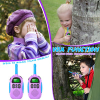 1 x RAW Customer Returns Walkie Talkie Kids, ULEWAY 2 Pack Rechargeable Walkie Talkies, 16-Channel Children s Radio Toy for Boys Girls, Outdoor Adventure Camping Hiking - 2 Purple - RRP €29.4