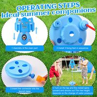 6 x Brand New Rocket Water Sprinkler, Toy Sprinkler, Garden Water Games, Rocket Sprinkler Toy Garden Games for Kids, Summer Rocket Sprinkler Toy Blue  - RRP €122.4