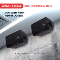 1 x RAW Customer Returns PYLE AUDIO INC 3.5 Bluetooth Home Speakers, 3-Way Indoor Outdoor Speaker System, 200 Watt - RRP €69.59