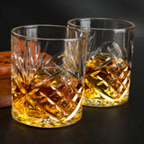 3 x Brand New LANFULA Whiskey Glasses, Crystal Whiskey Glass for Scotch, Bourbon, Cocktail, Martini, Margarita, Beautiful Gift Box, Set of 4, 300 ml - RRP €107.55