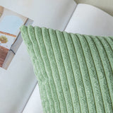 1 x RAW Customer Returns MIULEE cushion cover corduroy decorative cushion cover throw pillow sofa cushion decorative corduroy cushion cover decorative cushion covers cushion for sofa armchair home bedroom 50 x 50 cm bean green - RRP €20.99