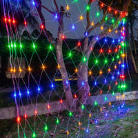 1 x RAW Customer Returns x 4 m LED light net light curtain, 480 LEDs RGB fairy lights curtain, 8 modes dimmable copper wire with plug for indoor party bedroom indoor Christmas outdoor - RRP €36.29