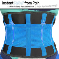 2 x RAW Customer Returns MEDiBrace back support belt back bandage, lumbar support for lower back with adjustable back strap and support struts for back pain relief - RRP €47.9