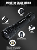 1 x RAW Customer Returns DARKBEAM Infrared Flashlight Night Vision 850nm LED Infrared Light 5W, Work for Night Vision Devices, Zoomable Invisible IR Illuminator Rechargeable for Hunting, Observation, Rescue, 501F with Clip - RRP €40.33