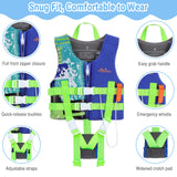 1 x RAW Customer Returns MoKo Kids Life Jacket, Buoyancy Aid Vest with Survival Whistle for Beach Holiday Pool Swimming Training, PEP Swimming Jacket for Boys Girls Weighing 17.6-33.1 Pounds, S - Dark Blue - RRP €17.14