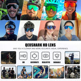 1 x RAW Customer Returns Queshark Sports Glasses Cycling Glasses Women Men Polarized UV400 Protection with 5 Interchangeable Lenses Cycling Glasses for Outdoor Sports Cycling Motorcycling Running Fishing Golf - RRP €36.99