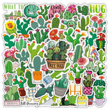 1 x RAW Customer Returns Cactus stickers for laptop 50 pieces , gift for children, teenagers, adults, boys, cactus stickers, waterproof vinyl stickers for scrapbook, skateboard, car, luggage - RRP €7.04