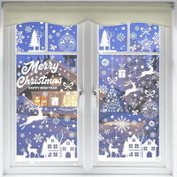 1 x Brand New Christmas decorations, 192pcs Christmas window stickers Christmas decorations window pictures self-adhesive Santa Claus reindeer snowflakes Xmas decoration for windows caf showcases party decoration - RRP €6.86