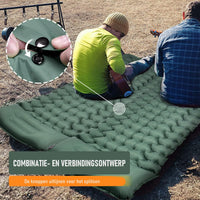 1 x RAW Customer Returns CALIYO self-inflating sleeping mat, ultralight sleeping mat, camping mattress with integrated pillow for camping. Convenient to store, ultralight and easy to inflate with the integrated foot pump. - RRP €33.9