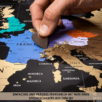 1 x RAW Customer Returns Scratch off map of Europe - Travel map of Europe - Scratchable map of Europe - Scratch off map of Europe - Map for scratching - Scratch off map of Europe - Poster for scratching off  - RRP €35.28