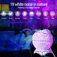 1 x RAW Customer Returns Dinosaur Egg Galaxy Starry Sky Projector with Wireless Music Player, Star Projector Night Light with White Noise, Nebula, Timer Remote Control Best Gift for Kids Adults Bedroom - RRP €31.99