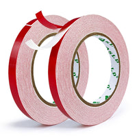 1 x RAW Customer Returns SANLI TAPE Foam Double-Sided Adhesive Tape 2 Rolls Multi-Purpose Mounting Tape Extra Strong Hold, Foam Adhesive Tape Suitable for Signs, Photo Frames, Car Accessories, Rough Surfaces - RRP €9.97