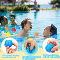 8 x Brand New Shinybox Water Bombs Balls, 8 Pack Reusable Water Bombs, Colorful Silicone Water Balloons, Outdoor Toys for Children Water Games Kids Water Fight Game Summer Fun 8 Pack  - RRP €64.4