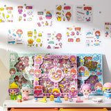 5 x Brand New 100 Pieces Kawaii Stickers, Cute Kawaii Stickers 10 pieces of acrylic charms, Kawaii Girls Stickers, for diaries, scrapbooking, water bottles, albums, DIY decorations - RRP €49.15