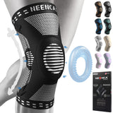 1 x RAW Customer Returns NEENCA Knee Support, Compressed Knee Brace with Patella Gel Pads Spring Side Stabilizers, Medical Knee Protector for Running - RRP €30.34