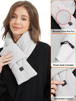 1 x RAW Customer Returns vapesoon Warm winter scarf with 3 heating levels and power bank - unisex heating scarf for camping, hiking, skiing, Christmas and Valentine s Day - RRP €34.4