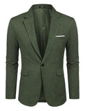 1 x RAW Customer Returns COOFANDY Men s Jacket Sporty Leisure Blazer Regular Fit Suit Casual, Dark Green, Size XXL Dark Green XXL - RRP €71.59