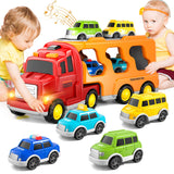 8 x Brand New Kids Cartoon Car Toy Truck for Toddlers Boys Girls 1 2 3 4 5 6 Years Old, Toddler Trucks Toys for Boys 1-3 3-5, Christmas Birthday Gift Car Sets with Light Sound - RRP €224.81