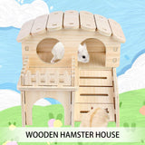 1 x Brand New CANRNYACBZ Wooden Hamster House Wooden Hut for Small Animals Wooden Dwarf Hamster Toy Wooden Hamster Accessories Hamster House, for Home, DIY, Deck 2 Pieces  - RRP €18.0