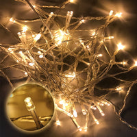 1 x RAW Customer Returns Gresonic 100 200 300 400 LED fairy lights, mains operated with plug, indoor and outdoor for garden, wedding, Christmas, party, warm white warm white, 100 LEDs  - RRP €16.99