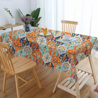 5 x Brand New JhcsDy Square Tablecloth Rectangular Tablecloth Waterproof Tablecloth with Pattern Machine Washable Tablecloth Stain Resistant Tablecloth 140x180cm - RRP €114.0