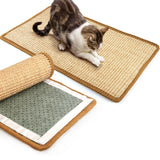 8 x Brand New 2-piece cat scratching mat 50X25cm cat scratching boards scratching mat, scratching board wall, scratching mat cat wall, cat scratching furniture, sisal carpet for cats with adhesive tape - RRP €149.2