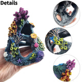 1 x RAW Customer Returns Reofrey Coral Aquarium Decoration, Aquarium Ornament Decoration, Marine Aquarium Ornament, For Fish Aquatic Organisms Betta Sleeps Rest Hide - RRP €16.99