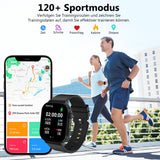 1 x RAW Customer Returns TIFOZEN Smartwatch with phone function men women, 2.04 AMOLED Always-on Display 120 sports modes fitness watch, heart rate SpO2 sleep monitor activity tracker for Android iOS black - RRP €36.99