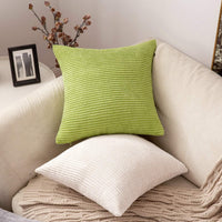 1 x RAW Customer Returns MIULEE Set of 2 cushion covers, decorative cushion covers, corduroy velvet cushion covers,, decorative sofa cushions, decorative vintage couch cushions for sofa, living room, 40 x 40 cm, white - RRP €15.12