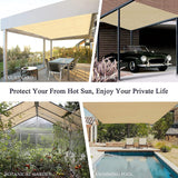 1 x RAW Customer Returns Sun sail sun protection rectangular, tear-resistant HDPE 95 UV protection awnings with ropes and cable ties for garden, terrace, balcony, camping, pergola, car awning, 1 meter 1 hole... 2x3m, beige  - RRP €32.26