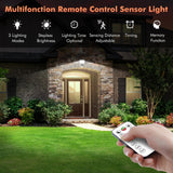 1 x RAW Customer Returns MEIKEE Motion Sensor Spotlight, 25W 2100LM LED Outdoor Floodlight with Remote Control, Cold White 6500K, IP66 Waterproof Security Light Projector for Garden Corridor Garage Patio - RRP €18.92