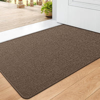 1 x RAW Customer Returns DEXI indoor doormat 60 x 90cm, non-slip dirt trapper mat, washable doormat, thin entrance doormat, durable doormat for indoor use, brown - RRP €34.79