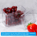 1 x Brand New QUARKZMAN 4 Pack Food Storage Containers for Refrigerator Plastic Product Saver Vegetable Fruit Storage Containers Stackable Organizer Containers White - RRP €20.4