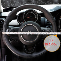 1 x RAW Customer Returns COFIT Anti-Slip Steering Wheel Cover Breathable Microfiber Leather Steering Wheel Cover S 35.5-36cm Black - RRP €19.99