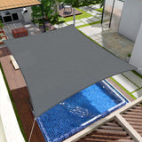 1 x RAW Customer Returns SUNNY GUARD Sun Sail Rectangular 2x3m Sun Protection Breathable HDPE UV Protection for Balcony Terrace Garden, Grey Anthracite - RRP €22.99