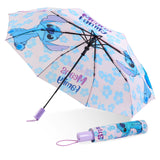 1 x RAW Customer Returns Disney Umbrella Children, Lightweight Folding Automatic Umbrella - Stitch Things Purple Stitch  - RRP €20.99