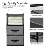 1 x RAW Customer Returns GRANNY SAYS 6-Tier Closet Organizer, 1-Pack Closet Organizer with Drawers, Gray Closet Organizer, Closet Organizers and Storage for Bedroom - RRP €29.49