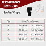 1 x RAW Customer Returns Starpro Padded Eva Inner Gloves Cover Elastic Cotton Cover Black Fist and Knuckle Protection for Boxing Sparring Muay Thai Kickboxing MMA Martial Arts Gym and Fight Training - RRP €18.49