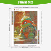 1 x Brand New TOSTOG Diamond Painting for Adults, Anime Ninja Turtles 5D Diamond Painting Kits Pictures, DIY Diamond Painting Diamond Painting Pictures Set 30 x 40 cm for Wall Decor - RRP €7.07