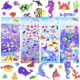 14 x Brand New SHANGRLA 3D Puffy Sea Animals Ocean Animal Stickers for Kids, Under The Sea Stickers Including Fish and Other Sea Life Stickers. - RRP €127.82