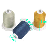 1 x RAW Customer Returns New brothread 12 Neutral Jean Colors Multipurpose 100 Mercerized Cotton Thread 30WT 50S 3 600M for Quilting, Sewing and Embroidery - RRP €23.92