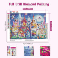 1 x Brand New NAIMOER Castle Diamond Painting, Princess Diamond Painting Pictures, Diamond Painting Adults Fairy Tale Diamond Painting Children Diamond Art Set 5D Diamond Painting for Home D cor 30x40cm - RRP €20.4