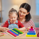 1 x RAW Customer Returns Montessori multiplication board, wooden multiplication board, contains 2 portable multiplication tables, multiplication table toy, children s 1x1 learning toy, school enrollment gift for children - RRP €13.8