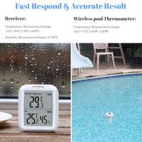 1 x RAW Customer Returns Inkbird IBS-P01R Wireless Pool Thermometer, Floating Thermometer, Digital - RRP €39.99