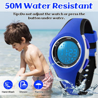 2 x RAW Customer Returns GUUMUXIN Children s Watch, 7 Colors Children s Watch Boys Girls, Wrist Watch Children, 50 M Waterproof Sports Outdoor Digital Watch Children, Wrist Watch for Junior Teenager Kids Watch Blue  - RRP €37.08