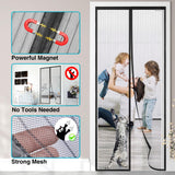 4 x Brand New Fly screen door 150x240cm, design4door fly screen balcony door black, no mosquitoes, healthy life - RRP €101.56