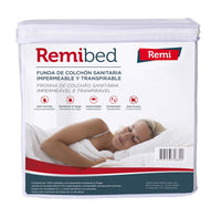 1 x RAW Customer Returns Remibed Anti-bedbug mattress cover Bed 150 150 x 200 Oeko-Tex 100 Compact zipper Double safety skirt Smartex membrane Mattress topper - RRP €54.26